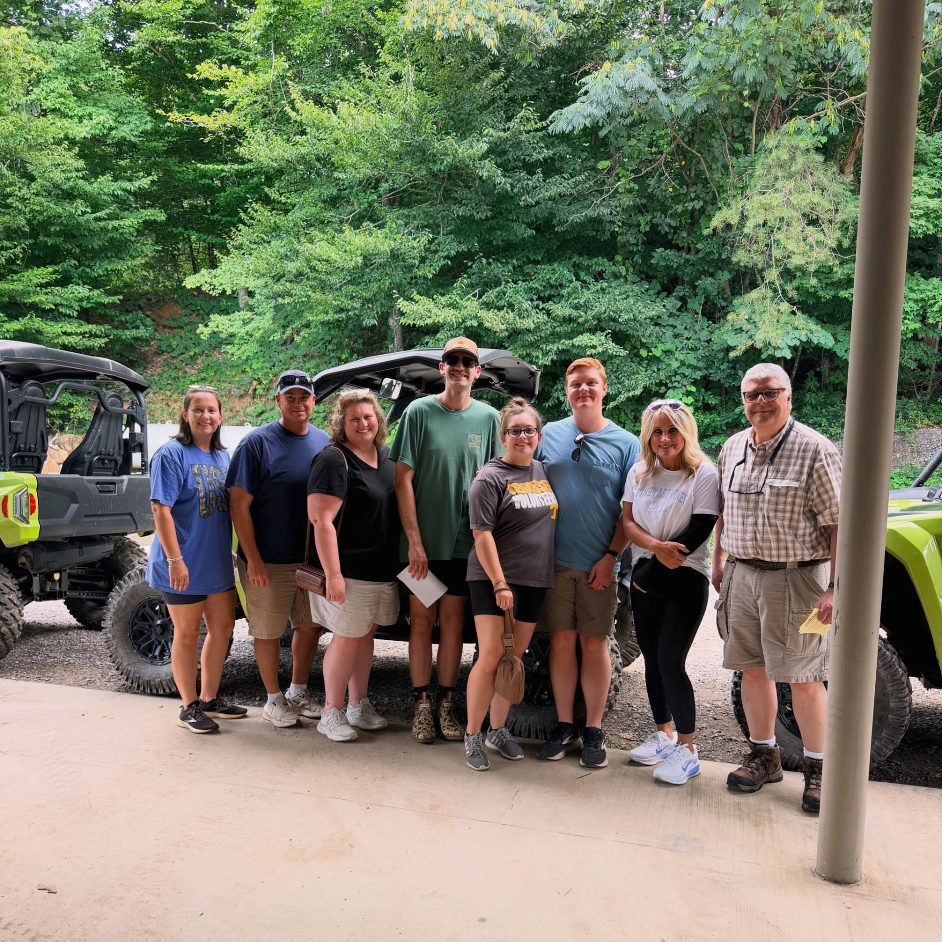 A group of Roane Alliance colleagues together outdoors at a team outing